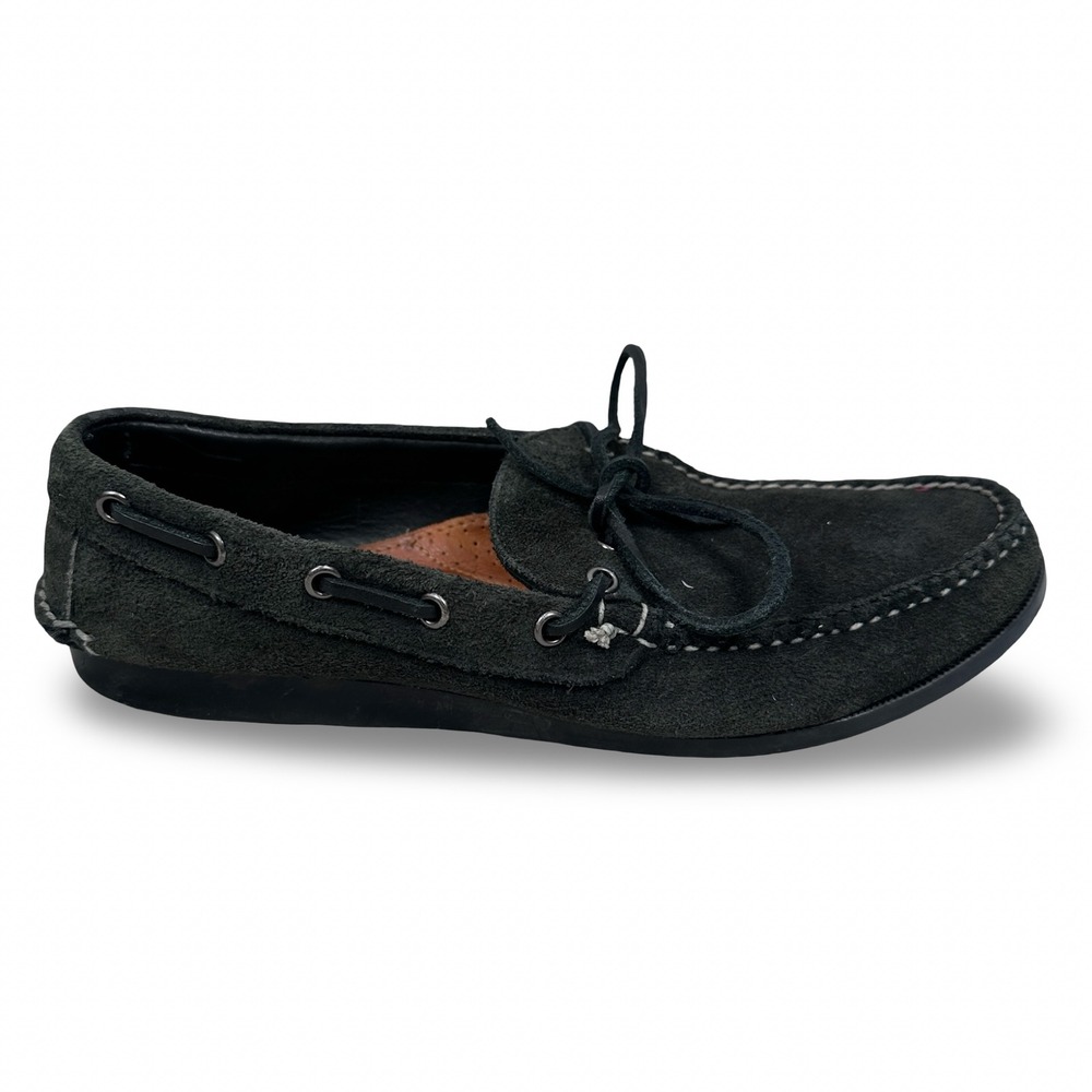 Rancourt & Co GH Powell Mens 10 D Blue Suede Boat Shoes Made in Maine USA 16401